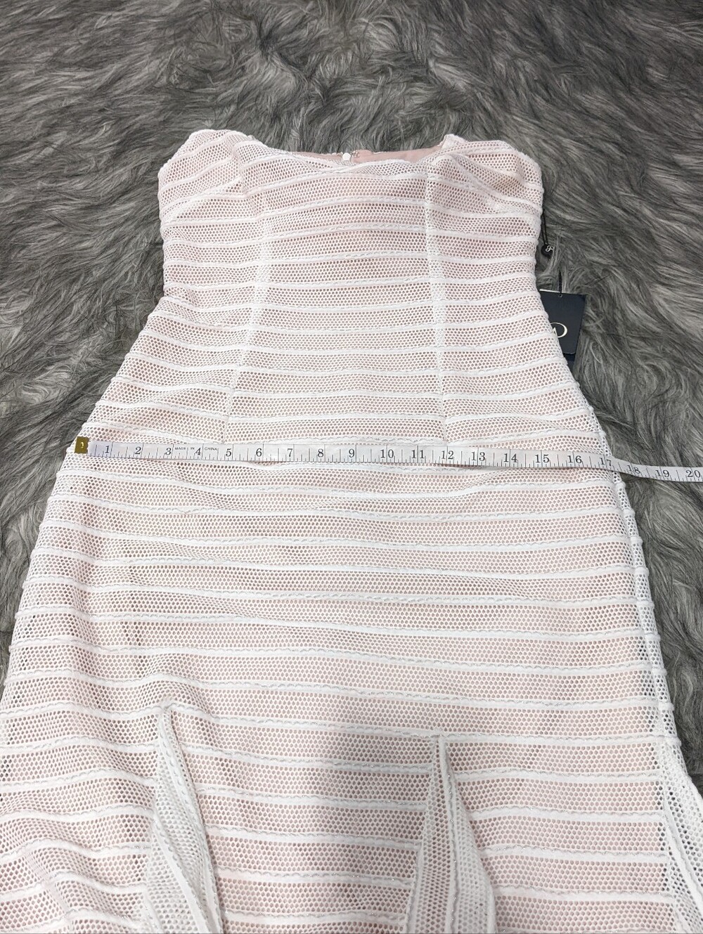 NWT Adriana Papell Knit Stripe Midi Trumpet Dress - Picture 12 of 13